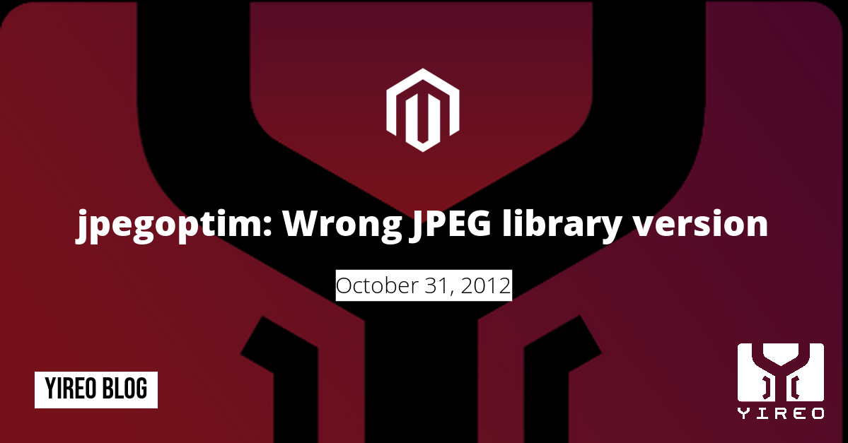 jpegoptim: Wrong JPEG library version - Yireo